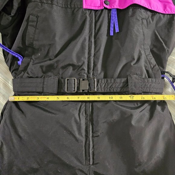 COLUMBIA Radial Sleeve 1-Piece Ski Snow Suit Black with Purple-Pink Colorblock - Picture 8 of 15